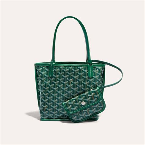 green mini goyard bag|Goyard anjou mini price 2023.